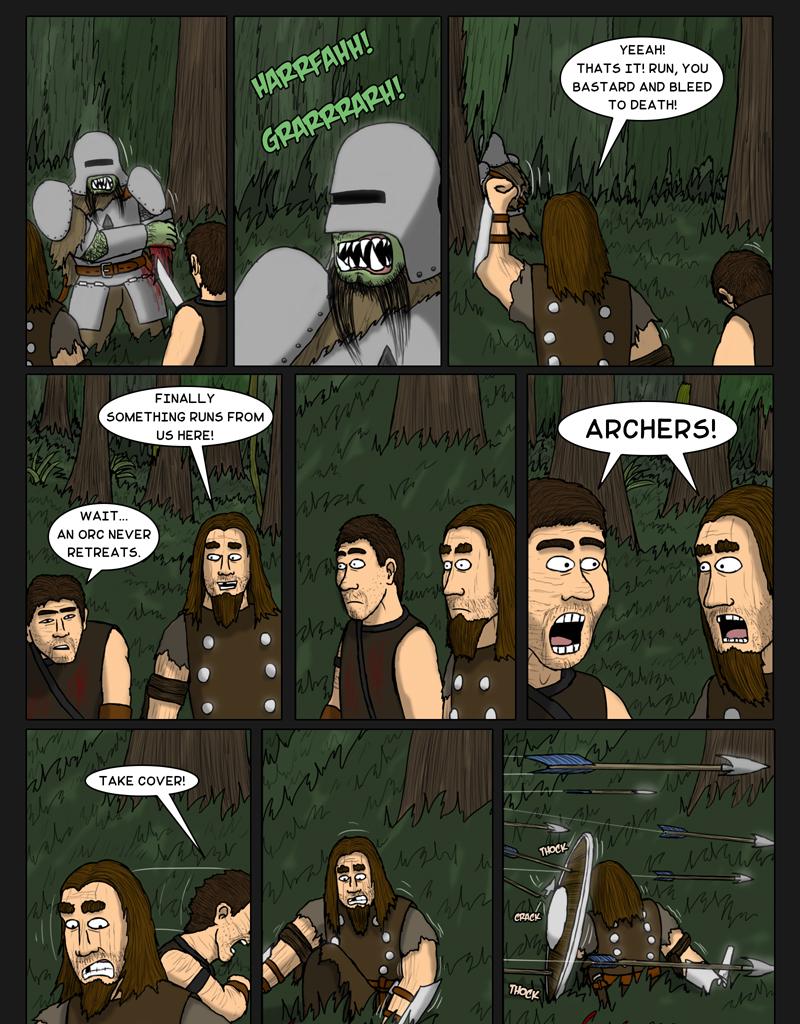 Tales From Somewhere - The Legend - Episode 150, Page 1: An orc never retreats